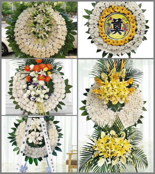 湖北荆门市京山县宋河镇白竹村花圈速递
